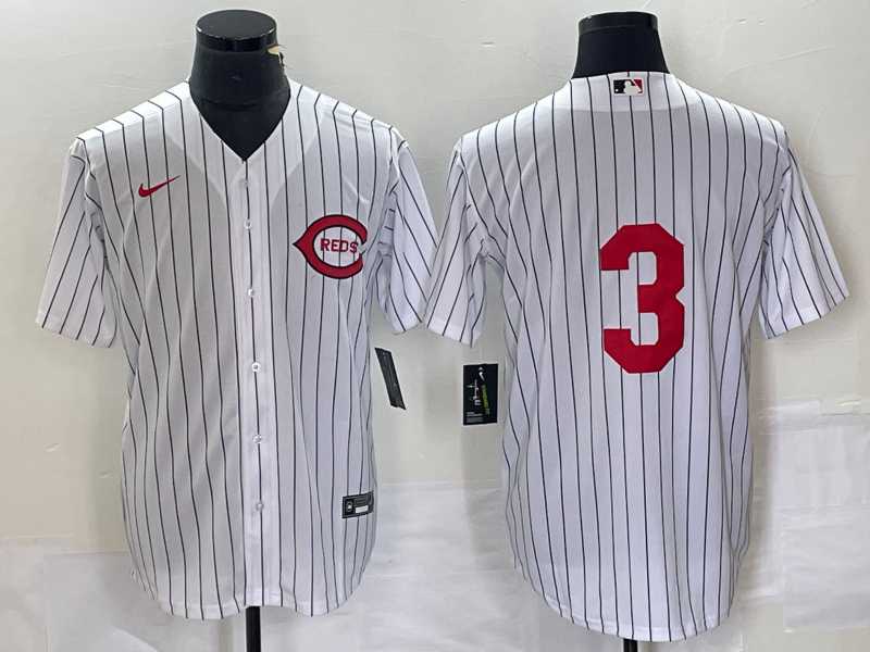 Men%27s Cincinnati Reds #3 Scooter Gennett White Field of Dreams Stitched Baseball Jersey->chicago cubs->MLB Jersey